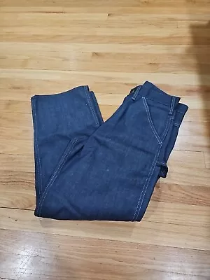 Vintage 1960s-70s Sears Denim Carpenter Jeans Measured 30x29 Sanforized NOS • $53.37