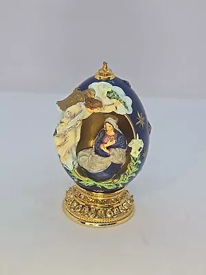 House Of Faberge Numbered Egg  The Annunciation   3D Egg Decoration. • $10