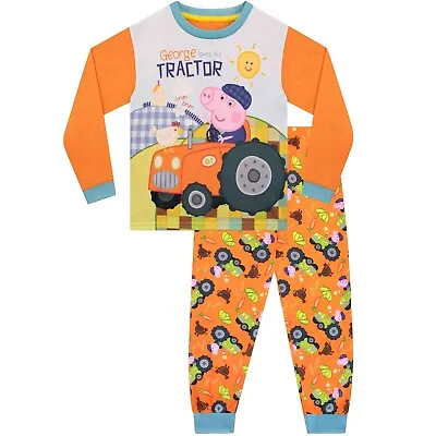 £15.99 • Buy Kids George Pig Pyjamas | Boys George Pig Tractor PJs | Peppa Pig Nightwear