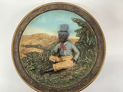 Antique Austrian Wall Plaque Blackamoor Musterschutz 19th Century • $279.75