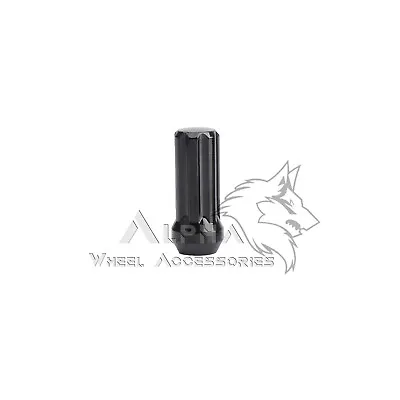 1 Black 7 Spline Lug Nut M14x1.5 Cone Conical Seat 2  Tall • $4.99