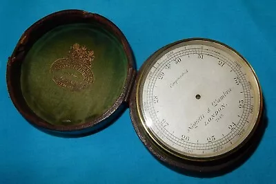 ANTIQUE 19th CENTURY NEGRETTI & ZAMBRA COMPASS CASED MARINE MARITIME • $8.09