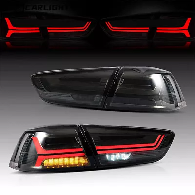 $199.99 • Buy VLAND LED Rear Tail Lights Assembly For Lancer & EVO X 2008-17 W/Startup Dynamic