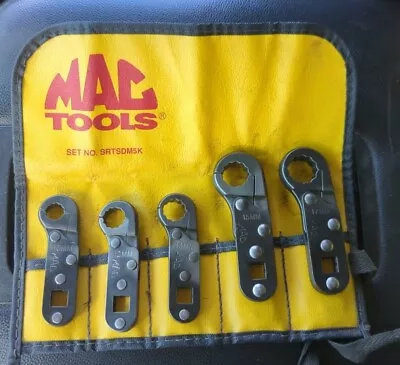 Mac Tools 5Pc Ratcheting Flare Nut Torque Adapter Wrench Set Metric 12Pt • $275