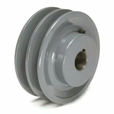 Zoro Select 2Bk40118 1-1/8  Fixed Bore 2 Groove Standard V-Belt Pulley 3.95 In • $39.95