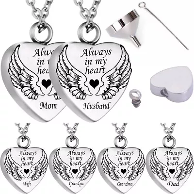 Cremation Jewellery Urn Necklace Pendent Ashes Locket Keepsake Memorial Funeral • £8.78