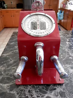 Vintage D. Gottlieb 1 Cent Coin Operated Grip Strength Tester  Machine~ WORKING • $1200