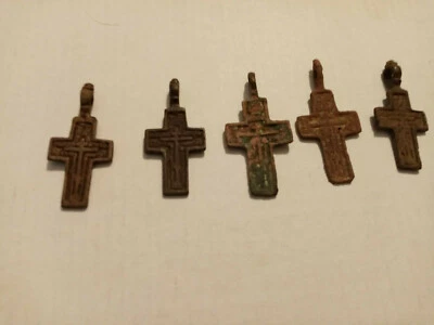 Lot Of Russian Orthodox Crosses Post Medieval Era Period(16-19 Century).( 37* ) • £30