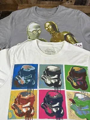Marc Ecko 2009 Star Wars Cut & Sew T-Shirt Mens Medium Lot Of 2 Tee Vintage • $40