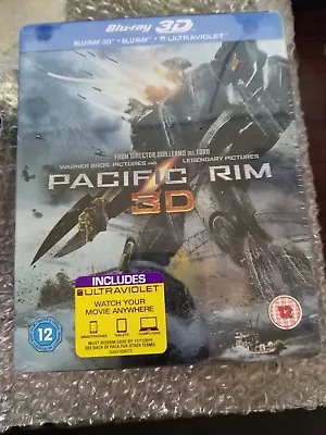 PACIFIC RIM STEELBOOK [NEW/OOP/Blu-ray 3D+2D+Digital UV] UK Import • $82.30