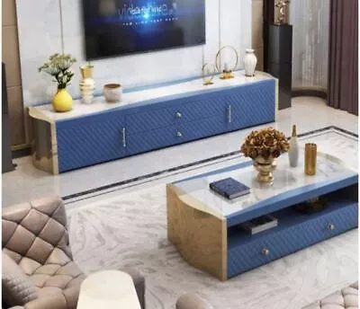 Aspiring Home Comfort Multifunctional Marble Top Coffee Table And TV Stand • $1900