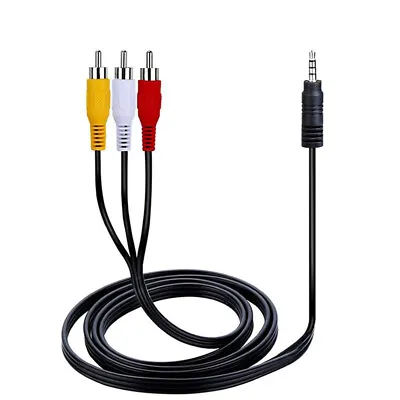 £3.17 • Buy Speaker Audio Video Laptop AUX Cable AV Cable 3.5mm Jack To 3 RCA Adapter Wire