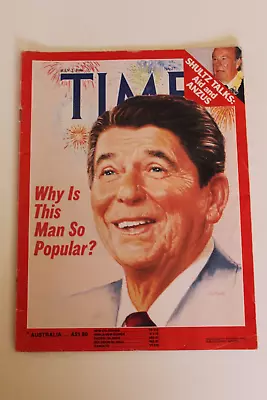 Time Magazine July 1 1986 Ronald Reagan Vintage Bob Hawke South Africa Sanction • $12