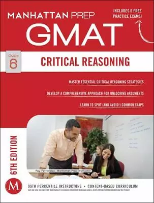 GMAT Critical Reasoning; Manhattan Prep GMAT Str- Prep 9781941234013 Paperback • $3.86