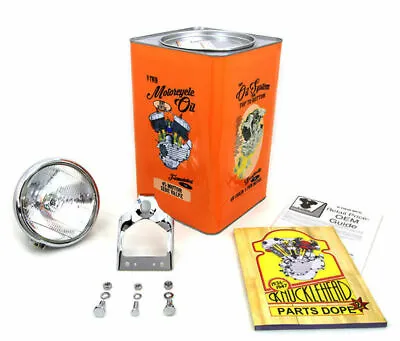 6.5  Chrome 12V Springer Headlight Head Lamp Kit Harley 36-57 W WLA Servi-Car • $129.95