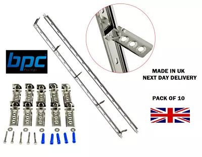 10X BPC Wall Starter Kits 2 X 1.2m Stainless Ties & Fixings Heavy Duty UK MADE • £68.79