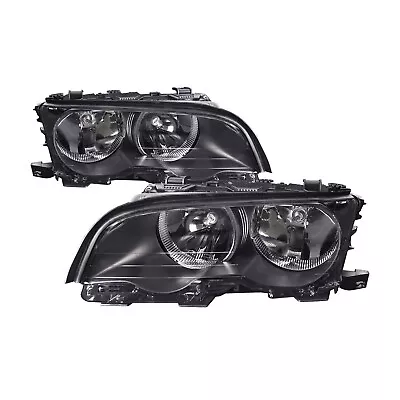 Headlight Halogen Pair Fits BMW 3 Series E46 Vert 2V 323Ci 328Ci M3 99-01 • $99.99