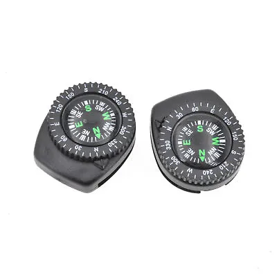 5PCS Mini Clear Liquid-filled Compass W/ Clip Outdoor Molle Backpack Pouches • $3.70