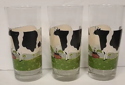 Warren Kimble Glasses Cow Sheep Farm 12 Oz Set Of 3 • $19.99