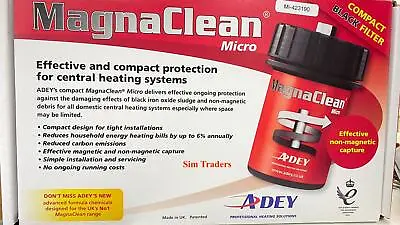 £74.99 • Buy MagnaClean Micro Compact Magnetic Filter Central Heating Sludge Remover - NEW