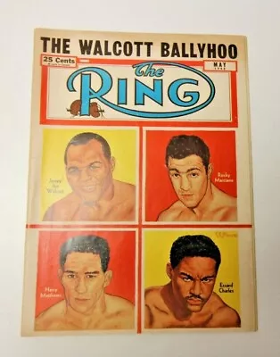 The Ring May 1952 Jersey Joe Walcott Cover Boxing Magazine Rare Cool Collectible • $14.99