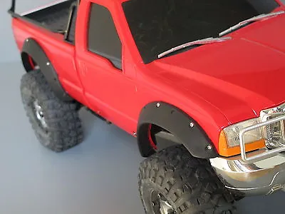 Front & Rear Rubber Fender Flares Guard Set Tamiya 1/10 Ford F-350 High Lift • £30.43