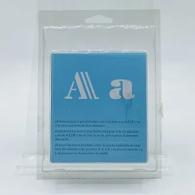 Martha Stewart Crafts Alphabet & Number 32274 Decorative Stencil Set 1 Inch • $12.99