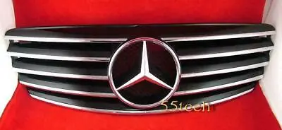 Mercedes Benz W220 S430 S500 Grill Grille S55 Black Bumper Emblem S600 2000 • $180.49