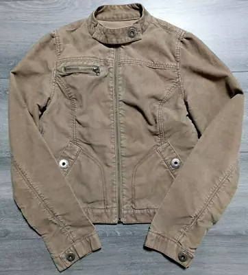 Mossimo Supply Co. Jacket Adult Small Brown Corduroy Moto Biker Womens • $16.99