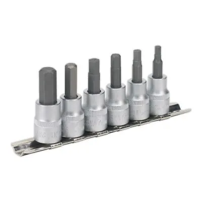 Sealey AK656 Hex Key Socket Set 6pc 3/8 Sq Drive Metric • $26.87