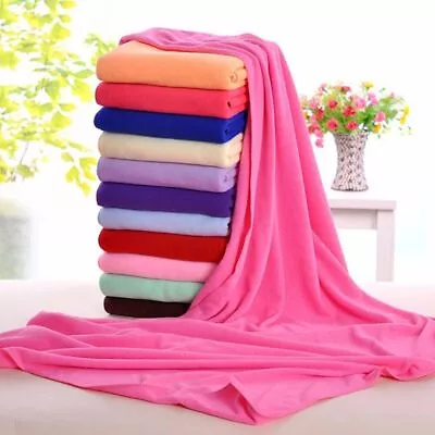 Microfiber Beach Bath Towels Fast Dry Gym Yoga Bath Large Towel 70x140cm • $13.43