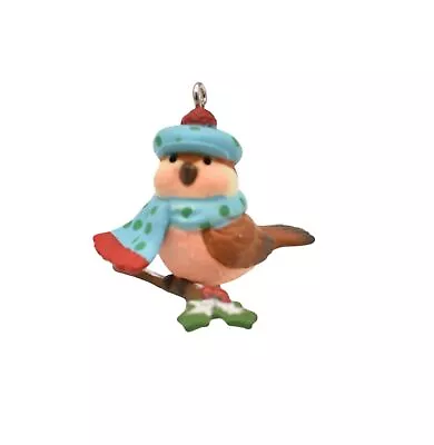 Hallmark 1.2  Miniature Christmas Ornament 2021 Cozy Lil' Critters Bird Mini • $9.99