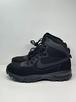 Nike Manoadome Triple Black Nubuck Hiking Boots 844358-003 All Men's Sizes New • $79.99