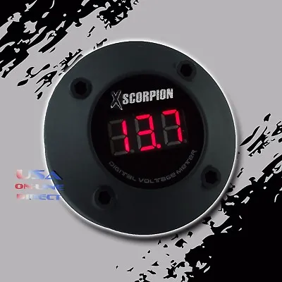 3 Digit RED LED 12v Digital Readout Voltmeter Car Marine Audio Video Motorcycle • $14.95