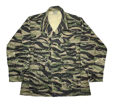 Vintage Vietnam ARVN US Tiger Stripe Camo Field Shirt Blouse Tru-Spec LRG-REG • $42.99