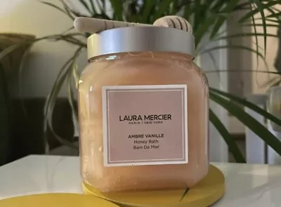Laura Mercier Body & Bath Ambre Vanille Honey Bath + Honey Dipper 300ml # New • £84.99