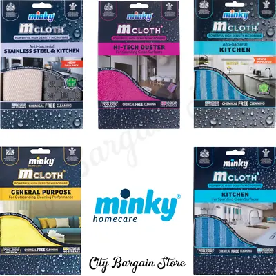 Minky Microfibre M Cloth Bathroom / General Purpose / Kitchen / Hi-Tech Duster • £5.15