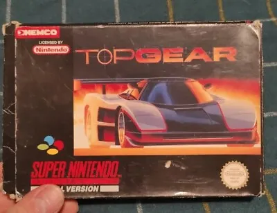 Top Gear SNES. UK PAL. Super Nintendo Boxed Complete Rare Tested And Working  • £26