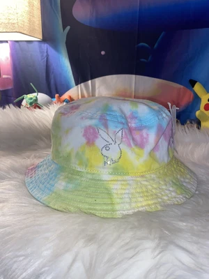 $8 • Buy NWT Playboy Pacsun Tie Dye Rhinestone Bunny Logo Bucket Hat Summer Cotton
