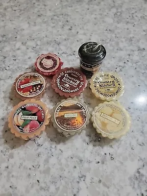 Yankee Candle Country Lot Of 8- 7 Wax Tarts/1 Votive Vintage Mixed Variety NOS • $24