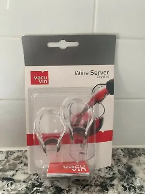 $3 • Buy Vacu Vin J-Hook Crystal Black Wine Server, Set Of 2