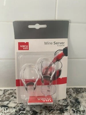 $3 • Buy Vacu Vin J-Hook Crystal Black Wine Server, Set Of 2