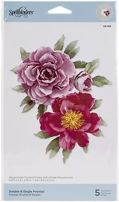 $62.45 • Buy Spellbinders Etched Dies -Double & Single Peonies