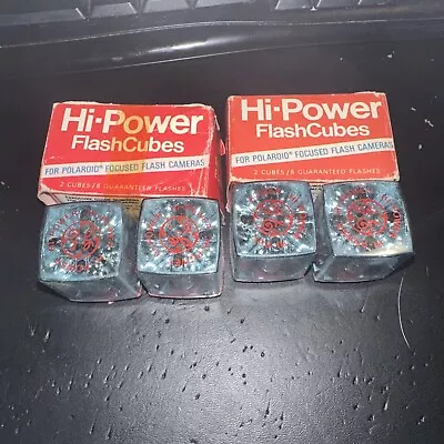 Vintage Lot Of 2 Packs Total Of 4 GE Hi-power Flash Cubes! Mint! • $2.99
