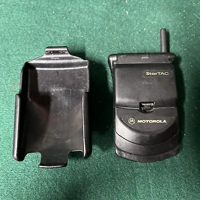 Untested Vintage Motorola StarTAC SWF2737 Cellular Flip Phone With Belt Clip • $17.99