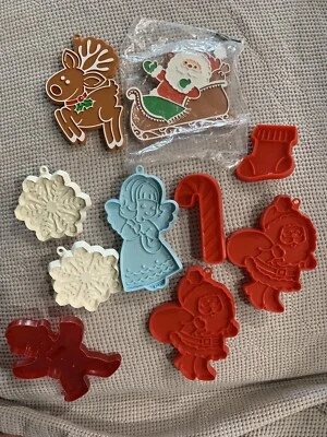 $14 • Buy Hallmark Vintage Small Christmas Cookie Cutters Set Of 10