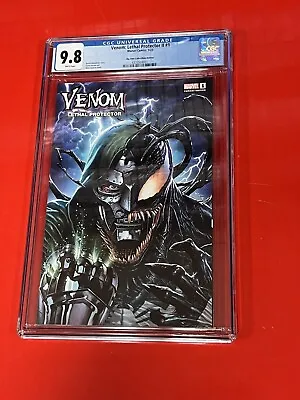 Venom: Lethal Protector II #1 Big Time Collectibles Suayan Variant CGC 9.8 Doom • $130