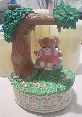 Enesco Lucy And Me Bears On Swing  Let Me Call You Sweetheart   Music Box • $60