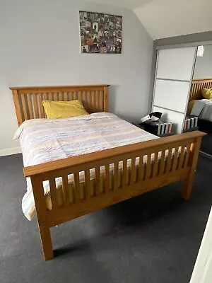 Oak King Size Bed Frame Used • £125