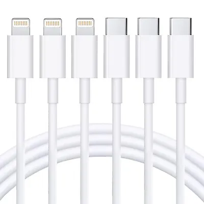 $18.85 • Buy USB C To Lightning Cable 3Pack 6FT [Apple Mfi Certified] Iphone Fast Charger Cab